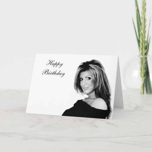 Carte d'anniversaire de type (Devant)