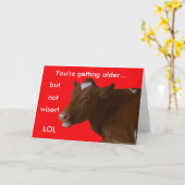 Carte d'anniversaire de vache (Fleur jaune)