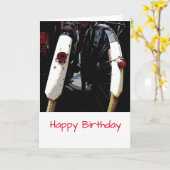 Carte d'anniversaire de vélos hollandais vintage (Fleur jaune)