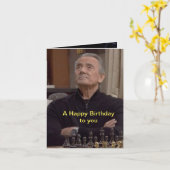 Carte d'anniversaire de Victor Newman (Fleur jaune)