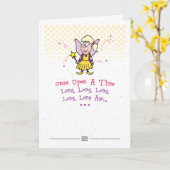 Carte d'anniversaire de vieillesse (Fleur jaune)