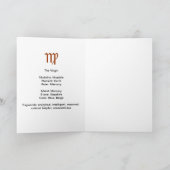 Carte d'anniversaire de Vierge (Intérieur)