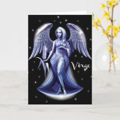 Carte d'anniversaire de Vierge (Fleur jaune)