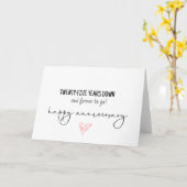 Carte d'anniversaire de vingt-cinq ans (Fleur jaune)