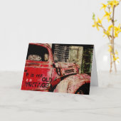 carte d'anniversaire de voiture (Fleur jaune)