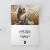 Carte d'anniversaire de votre chat  (Intérieur)