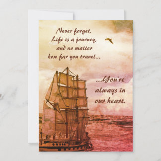 Carte d'anniversaire de voyage de vie