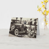 Carte d'anniversaire de voyage sur la route de sty (Fleur jaune)