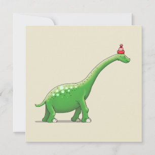 Carte d'anniversaire de Walter le dinosaure