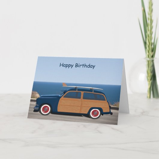 Carte d'anniversaire de Woodie (Devant)