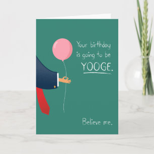 Carte d'anniversaire de YOOGE !
