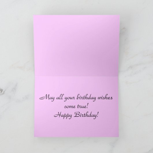 Carte d'anniversaire de Zinnia (Intérieur)