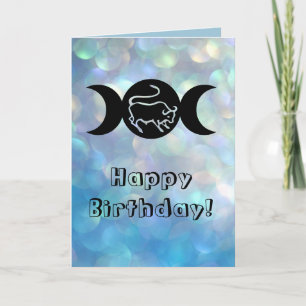 Carte d'anniversaire de zodiaque de signe du