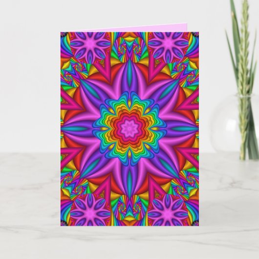 Carte d'anniversaire décorative avec fleurs d'Imag (Devant)