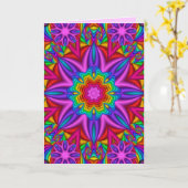 Carte d'anniversaire décorative avec fleurs d'Imag (Fleur jaune)
