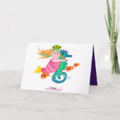 Carte d'anniversaire décorative avec hibou (Dos)