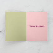 Carte d'anniversaire décorative avec la fleur (Intérieur)