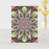 Carte d'anniversaire décorative avec la fleur (Fleur jaune)