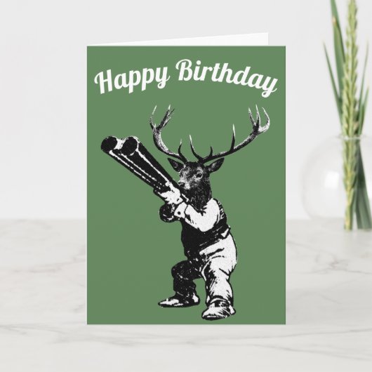 Carte d'anniversaire Deer Hunter (Devant)