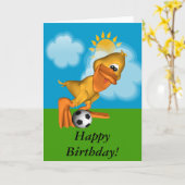 Carte d'anniversaire d'Eggbert The Duck (Fleur jaune)