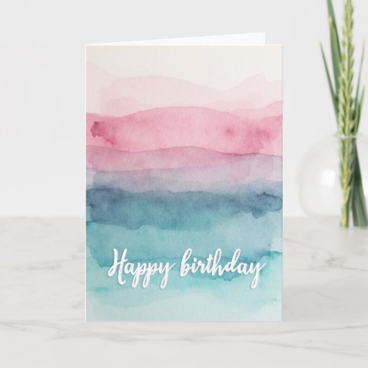 Carte d'anniversaire dégradée (Devant)