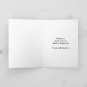 carte d'anniversaire d'éléphant mignon, avec bonbo (Intérieur)
