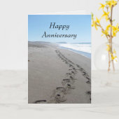 Carte d'anniversaire d'empreintes (Fleur jaune)