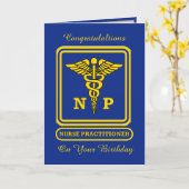 Carte d'anniversaire dentaire hygiéniste (Fleur jaune)