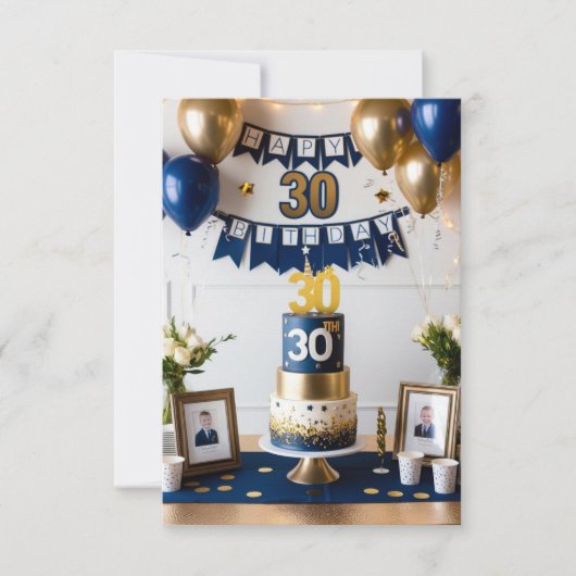 carte d'anniversaire des 30 ans de mon fils (Devant)