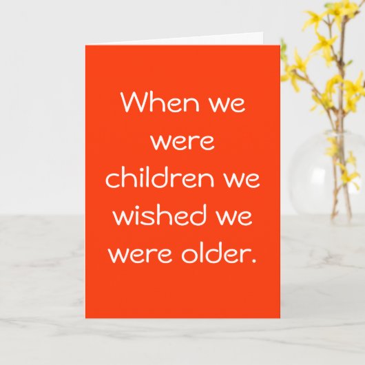 Carte d'anniversaire des amis (Fleur jaune)