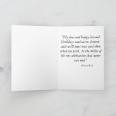 Carte d'anniversaire des ballons à air chaud (Intérieur)