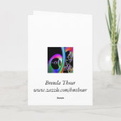 Carte d'anniversaire des boucles (Dos)