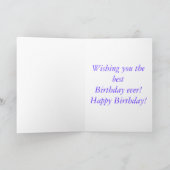 Carte d'anniversaire des boucles (Intérieur)