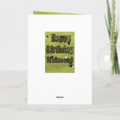 Carte d'anniversaire des Bowles de pelouse Halmoni (Dos)