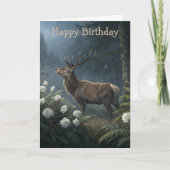 Carte d'anniversaire des cerfs (Devant)