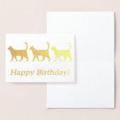 Carte d'anniversaire des chats mignons (Affichage)