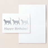 Carte d'anniversaire des chats mignons (Affichage)