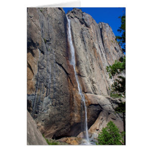 Carte d'anniversaire des chutes Yosemite supérieur