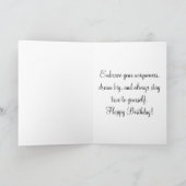 Carte d'anniversaire des couleurs vraies (Intérieur)