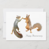Carte d'anniversaire des écureuils (Devant)