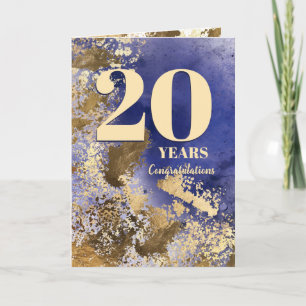 Carte d'anniversaire des employés de Faux Gold
