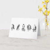 Carte d'anniversaire des études sur la fauconnerie (Fleur jaune)