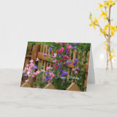 Carte d'anniversaire des fleurs (Fleur jaune)