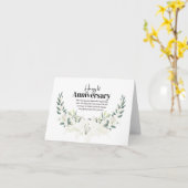 Carte d'anniversaire des fleurs blanches (Fleur jaune)