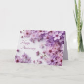 Carte d'anniversaire des fleurs Lilac (Devant)