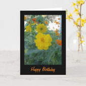 Carte d'anniversaire des Fleurs sauvages Jaunes (Fleur jaune)