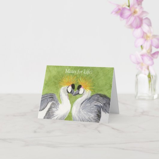 Carte d'anniversaire des grues (Orchidée)