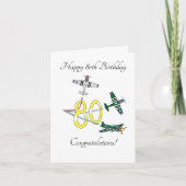 Carte d'anniversaire des Mustangs 80 ans (Devant)