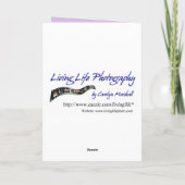 Carte d'anniversaire des orchidées (Dos)