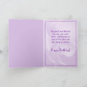 Carte d'anniversaire des orchidées (Intérieur)